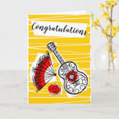 Spanish Souvenirs Group Herzlichen Glückwunsch zur Karte (Gelbe Blume)