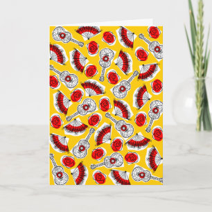 Spanish Souvenirs Multi vertikale Grusskarte Karte