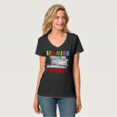 Spanish Squad Language Classes Friends Classmates T-Shirt (Vorderseite Vollansicht)