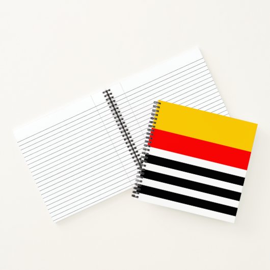 Spanish Stripe Classic Notebook Quadrat Notizblock (Innenseite)