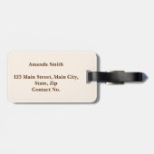 Spanish Style Fiesta Gepäckanhänger (Rückseite horizontal)