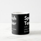 Spanish Teacher Funny Educator Definition Kaffeetasse (Mittel)