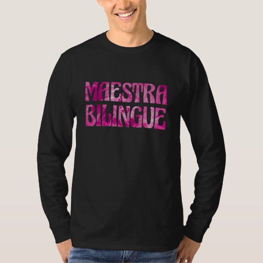 Spanish Teacher Tie Dye Maestras Maestra Bilingue T-Shirt (Vorderseite)