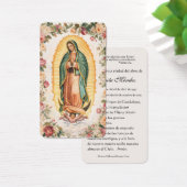 Spanish Virgin Mary Holly Religious Prayer Card (Schreibtisch)