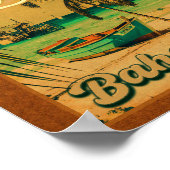 Spanish Wells Island Bahamas Souvenirs 60er Poster (Ecke)