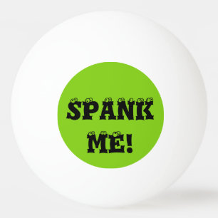 Spank Me Green Custom Ping Pong Balls von Janz Tischtennisball