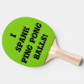 Spank Me Green Custom Ping Pong Paddles von Janz Tischtennis Schläger (Seitenansicht)