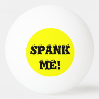 Spank Me Yellow Custom Pong Balls von Janz Tischtennisball