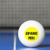 Spank Me Yellow Custom Pong Balls von Janz Tischtennisball (Netto)
