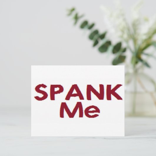 Spank Postkarte (Stehend Vorderseite)