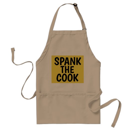 SPANK THE COOK, Funny Kitchen Schürze (Vorne)