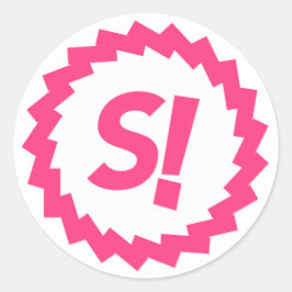 SPANKCHAIN-Münzaufkleber rund Runder Aufkleber