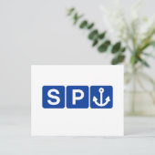 Spanker Symbol Joke Postkarte (Stehend Vorderseite)