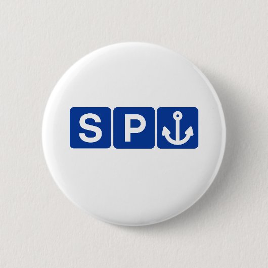 Spanker Symbol-Witz Button (Vorderseite)