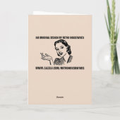 SPANKING TACOS RETRO HOUSEWIFE GREETKARTEN KARTE (Rückseite)