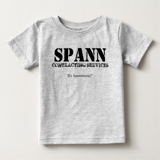 Spann abschließendienstleistungen baby t-shirt (Vorderseite)