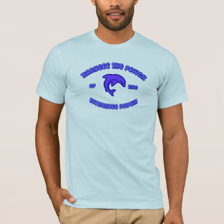 Spannen Sie den Power des Bottlenose-Delphins vor T-Shirt