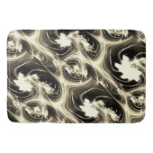 Spannende Fraktal-Verbindung von hellen beigen Str Badematte (Vorderseite)