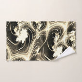 Spannende Fraktal-Verbindung von hellen beigen Str Badhandtuch Set (Handtuch)