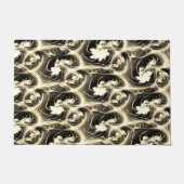 Spannende Fraktal-Verbindung von hellen beigen Str Fußmatte (Vorderseite)