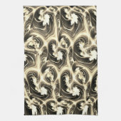 Spannende Fraktal-Verbindung von hellen beigen Str Geschirrtuch (Vertikal)