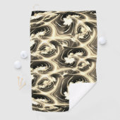 Spannende Fraktal-Verbindung von hellen beigen Str Golfhandtuch (Insitu)