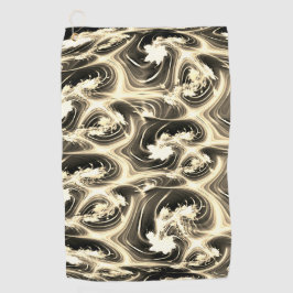 Spannende Fraktal-Verbindung von hellen beigen Str Golfhandtuch