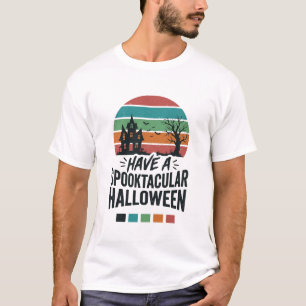 Spannendes Halloween Vintage Gravur Shirt Des