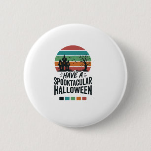 Spannendes Halloween Vintage Gravur T-Shirt Des Button