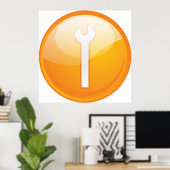 Spanner Symbol Tool Poster (Heimbüro)