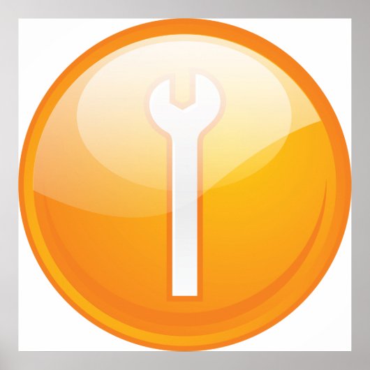 Spanner Symbol Tool Poster (Vorne)