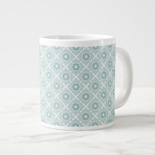 Spanngittermuster Jumbo-Tasse