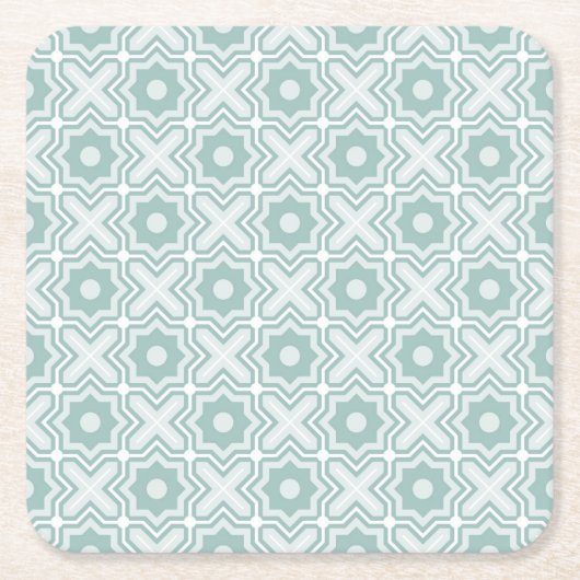 Spanngittermuster Rechteckiger Pappuntersetzer (Vorderseite)