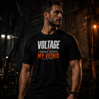 Spannung Durch Meine Adern Fließend Lustige Elektr T-Shirt