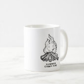 Spannung im Sommer-Waldbrand im Mags Camp Kaffeetasse (VorderseiteRechts)