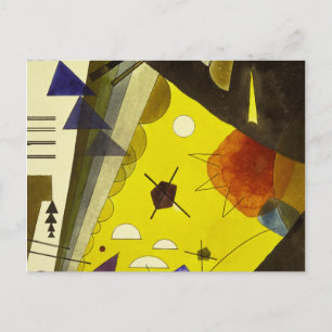 Spannung in Höhe, 1924 von Wassily Kandinsky Postkarte