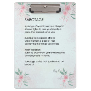 Spannung - Liebe des Bewusstseins Klemmbrett