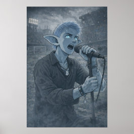 Spannung / Sänger / Fußballstadion Poster