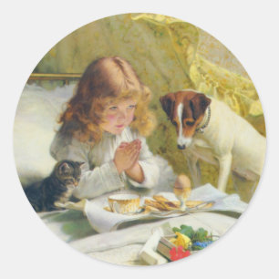 Spannung von Charles Burton Barber Runder Aufkleber