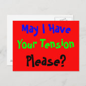 Spannungs-bitte Postkarte (Vorne/Hinten)