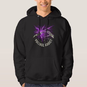Spannungssüchtiger Elektriker-Geschenk Lichtbogenü Hoodie