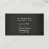 Spanplatte Schweinekrill Schweinekarte Visitenkart Visitenkarte (Rückseite)