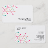 Spantracks - Farben 01 auf Weiß Visitenkarte (Vorne/Hinten)