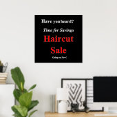 Spar Haircut Sale Poster Matte (Heimbüro)