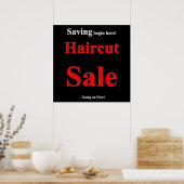 Spar Haircut Sale Poster Matte (Küche)