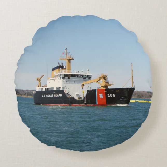 Spar runder Kissen (Vorderseite)