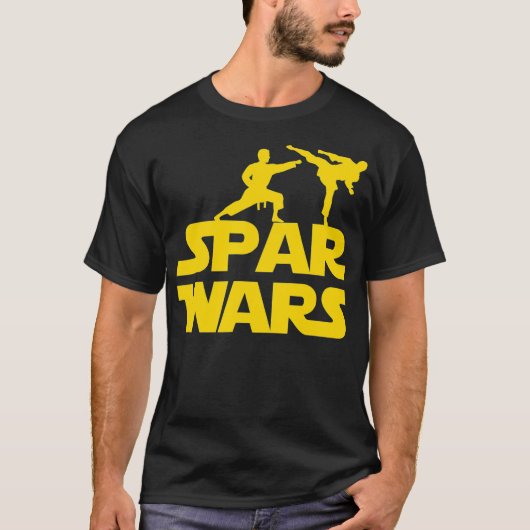 Spar Wars for Karate Taekwondo MMA Martial Arts T-Shirt (Vorderseite)