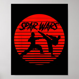 Spar Wars Karate Shotokan Kampfkunst Poster