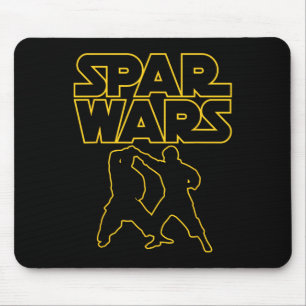 Spar Wars Martial Arts Taekwondo Karate Das Lustig Mousepad