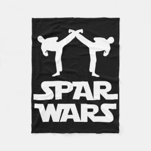 Spar Wars Mma Karate Taekwondo Boxen Kampfsport Fleecedecke